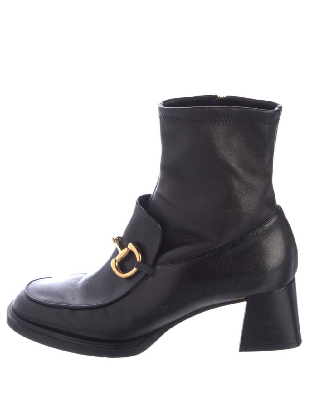 Gucci Leather Horsebit Boots